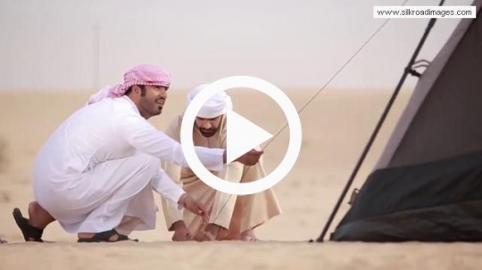 Fixing the tent together