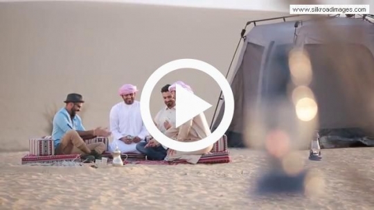 Friends having coffee outside