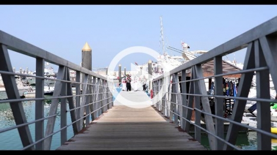 A group of arabs celebrating the UAE National Day during a parade|