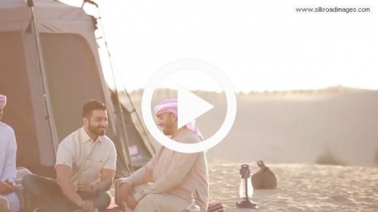 Friends having side talks