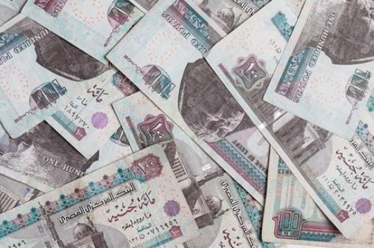 the banknotes pounds from egypt
