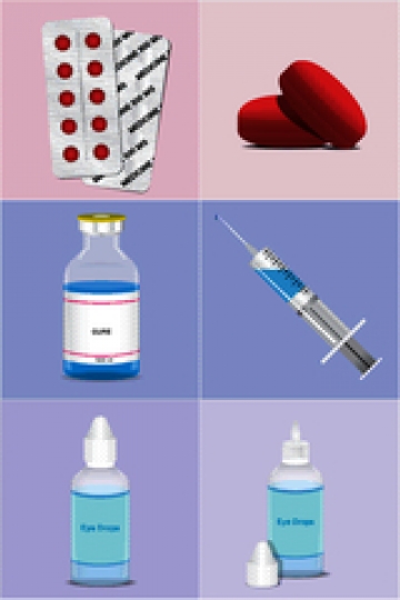 medical ampoules,syringe,pills
