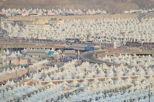 Tents of pilgrims in Mecca 