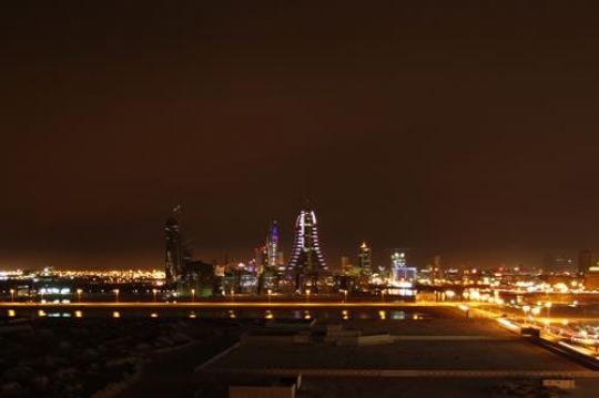 Bahrain cityscape in the night 