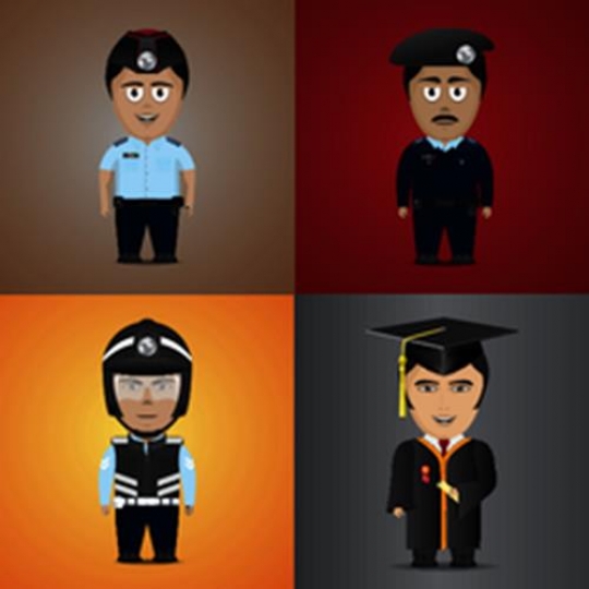 police and graduate student