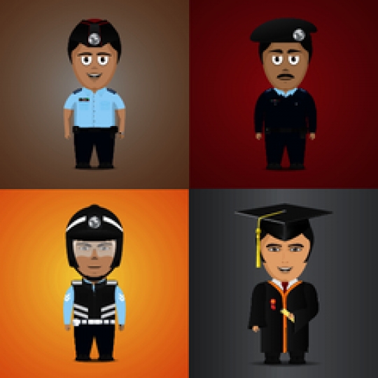 police and graduate student