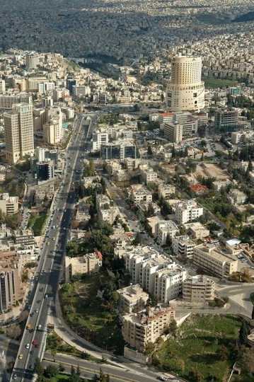 Arial view of Amman