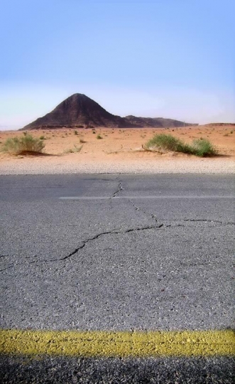 A Road in the middle of the desert