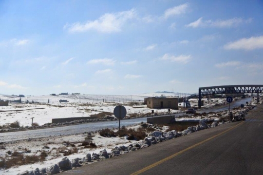 snow on highway road