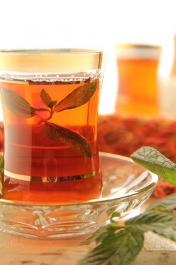Tea with mint