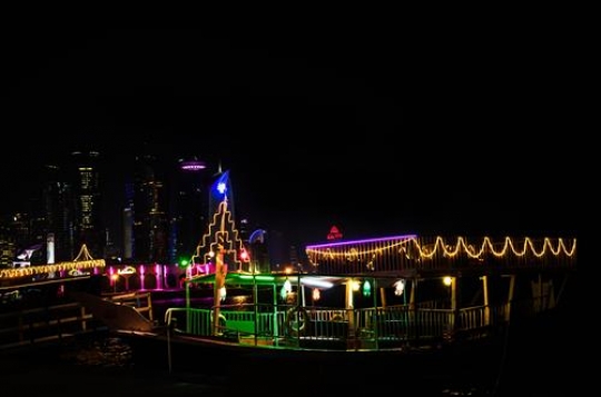 Amusements park at night