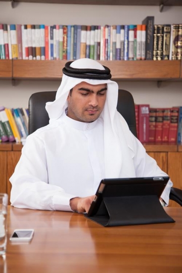 Young Executive using Tablet