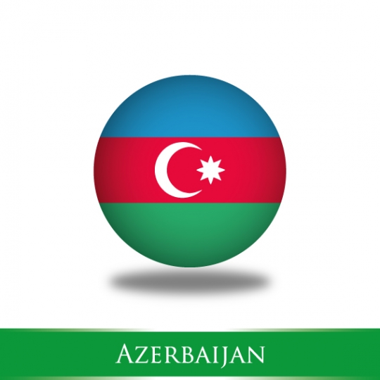 Azerbaijan Flag