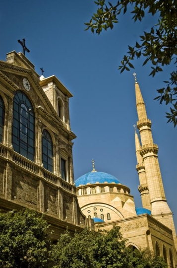 A Mosque and Church in Beirut