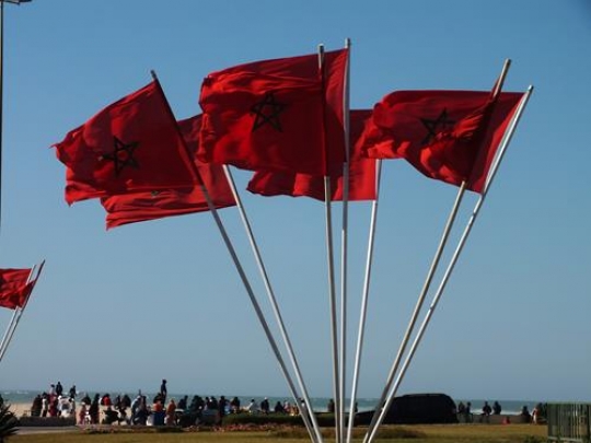 national flags of morocco wavi