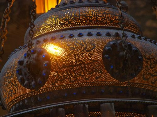 arabic calligraphy on copper