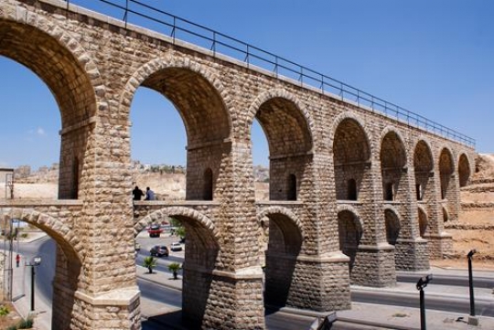 ten arches bridges in amman,Jordan