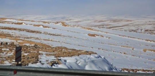 snow on highway road