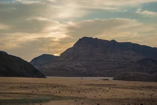 view of the wadi rum in jordan