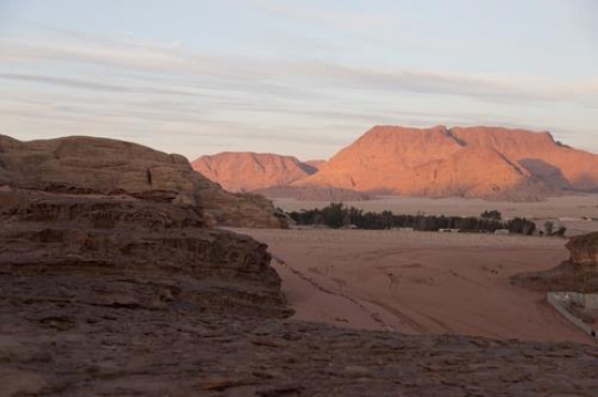 Wadi Rum desert  and mountains