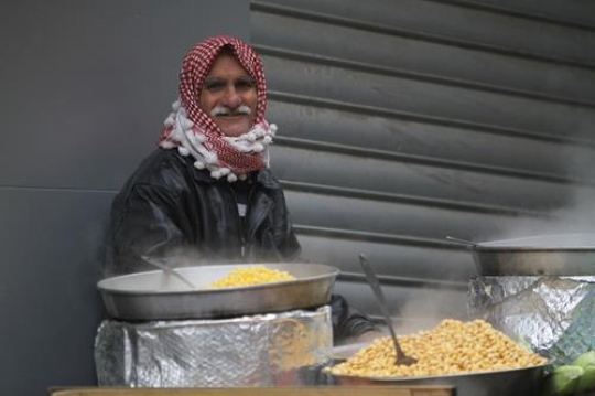 Lupine street vendor,palestine