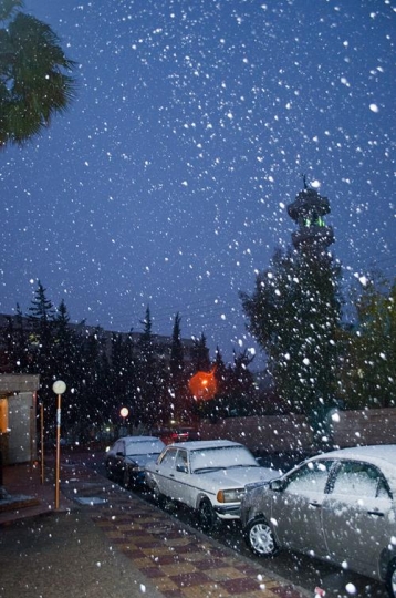 snow in amman