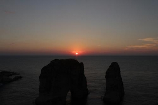 Sunset at Rawsheh Beirut 