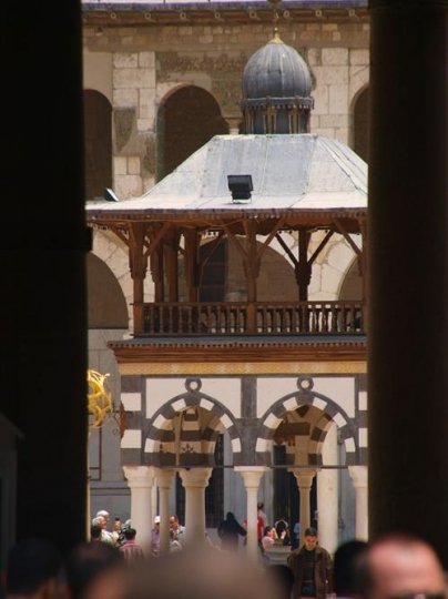 ummayad mosque in old city damascus