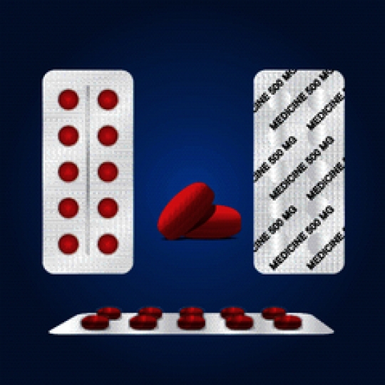 round pills in blister pack wi