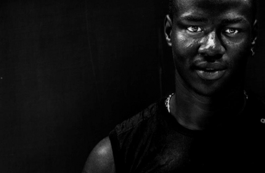 Portrait of African immigrant 