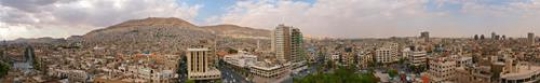 panoramic view of damascus wide
