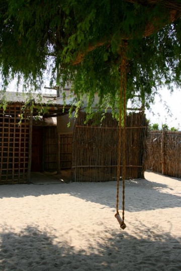 traditional straw house in a s