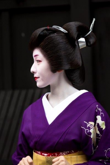 Japanese Woman in Traditional Kimono 