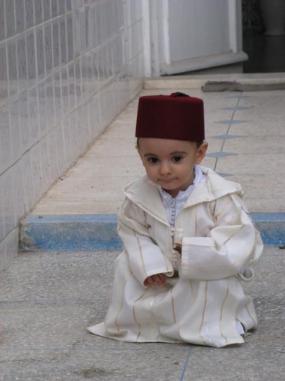 little boy in galabia