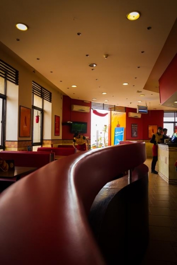 stylish interior of restaurant