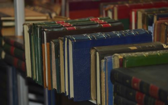 old books in the library