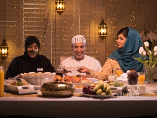 daughter serving grandmother|-