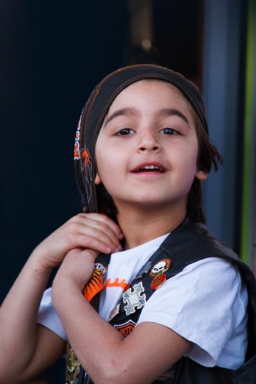 close up portrait of cute boy