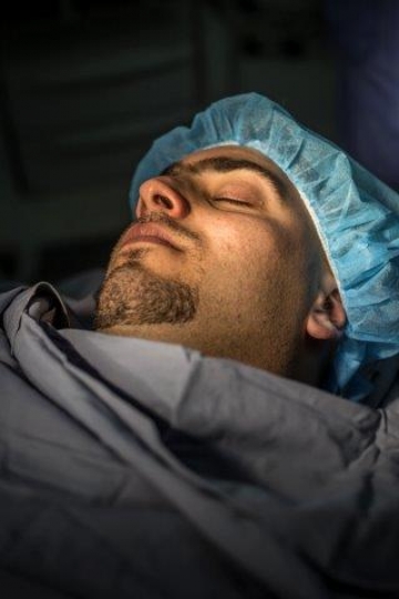 A Patient Under Anaesthetic Ready for Operation