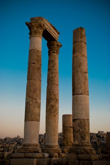 Temple of Hercules in Amman Citadel, Jordan