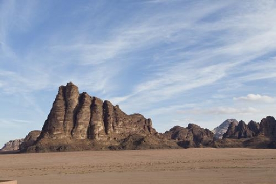 Lawrences Seven Pillars of Wisdom in Wadi Rum, Jordan