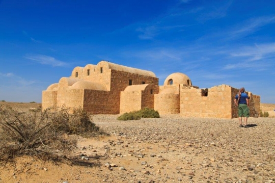 ancient castle in the desert