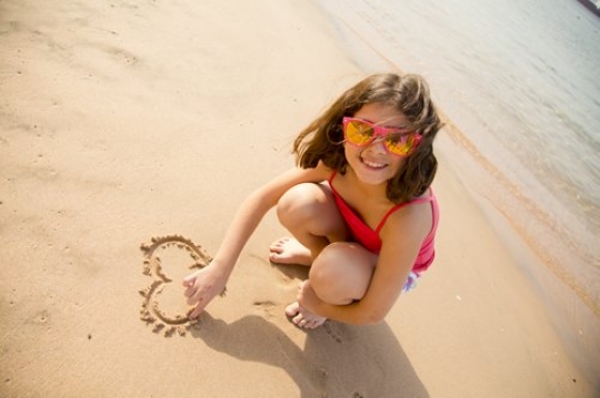 Little Girl by the Beach