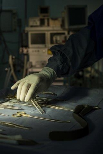 Surgeon Holding Surgical Tool