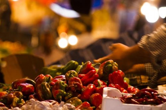 vegetables at farmer market