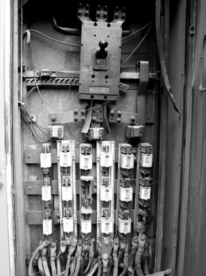 cables in black and white