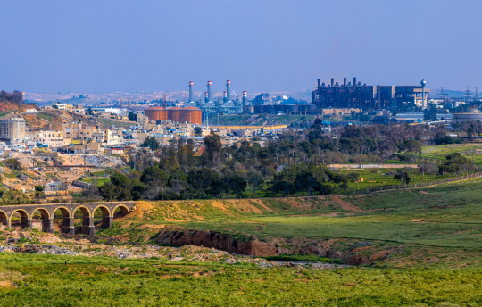 Al Hashemiyeh and Rifai Industrial Landscape View
