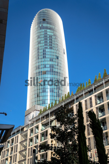 Architectural Panorama of Al Abdali Boulevard with Rotana Hotel