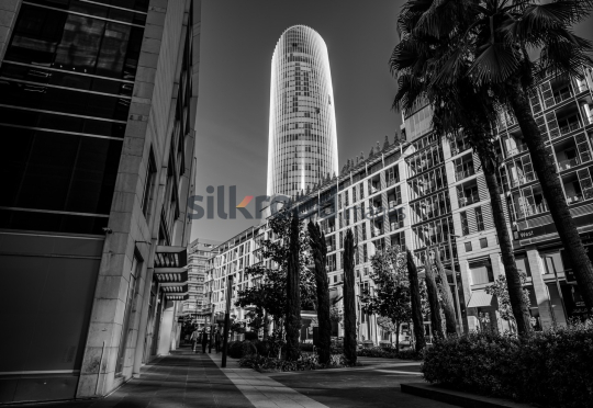 Architectural Panorama of Al Abdali Boulevard with Rotana Hotel