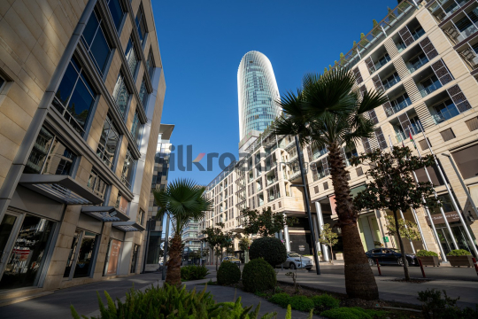 Architectural Panorama of Al Abdali Boulevard with Rotana Hotel